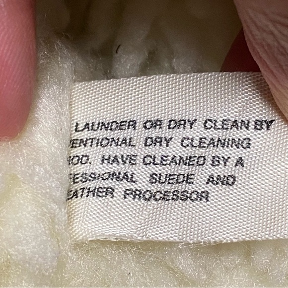 Pypsa Vest Mens size 44 Brown Suede Leather Sherpa lined Vest - Picture 9 of 14